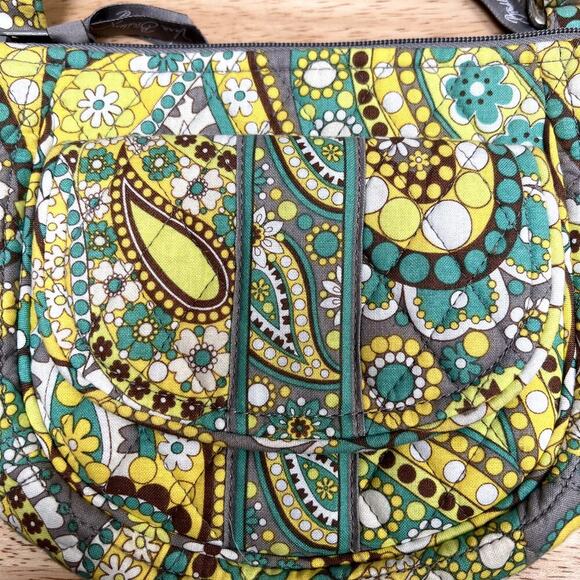 Vera Bradley Green Floral Crossbody Small Purse - Picture 2 of 8